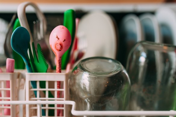 Give dishwasher seals a good scrub.