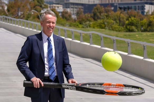 Tennis Australia boss Craig Tiley spends summer at the Australian Open.