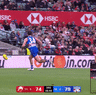 Bailey Williams struggles to keep his feet at the SCG.