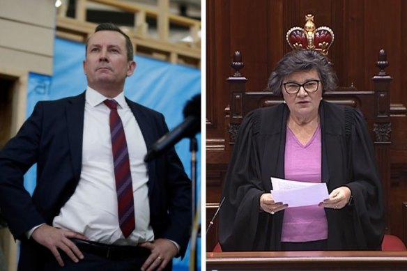 Premier Mark McGowan and Legislative Council President Kate Doust are at loggerheads over a CCC inquiry into MPs' electorate allowances.