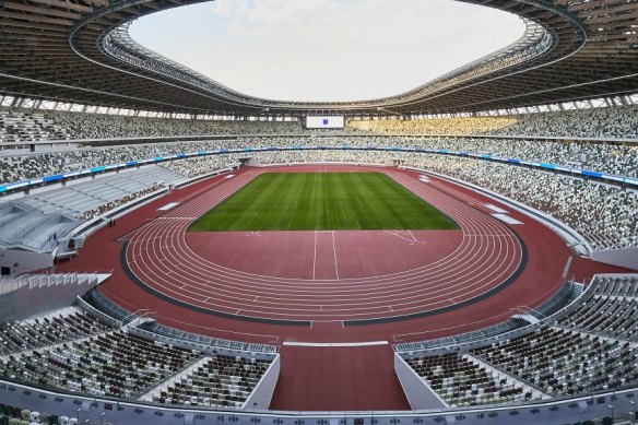 The Tokyo 2020 Olympic stadium. 