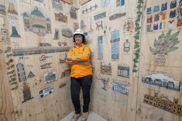 From the Montague Street bridge to the Shrine, the lift art elevating the spirits of tunnel workers
