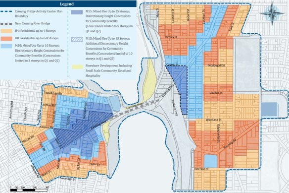 The Canning Bridge activity centre plan draft 2022.