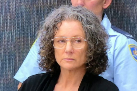 Convicted baby killer Kathleen Folbigg giving evidence at the judicial inquiry into her crimes in April, 2019. 