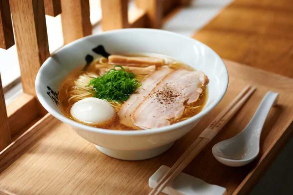 The chasu soba ramen at Ginza Hachigo.