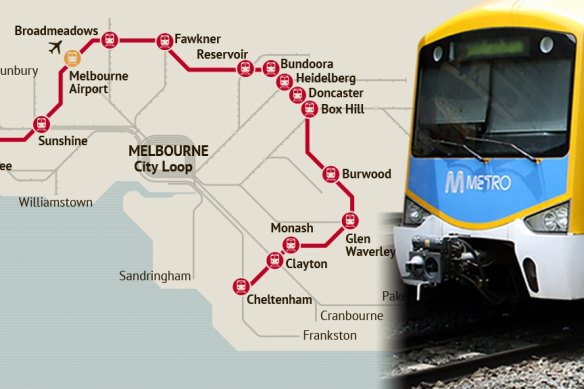The Suburban Rail Loop would connect Melbourne’s middle suburbs.