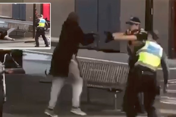 The moment police shot Bourke Street killer Hassan Khalif Shire Ali on Friday, November 9.