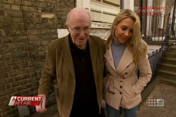 Leanne Edelsten with Clive James. She revealed they had an eight-year affair in 2012.