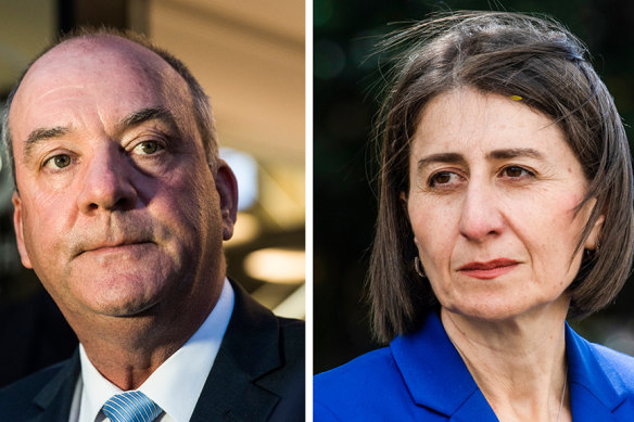 Daryl McGuire and Gladys Berejiklian’s relationship was revealed during hearings at the Independent Commission Against Corruption.
