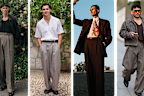 Pleated pants