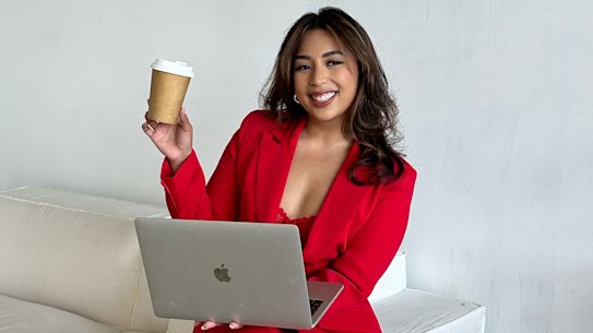 Social media concierge Kristine Sattore wears black to blend in and brings snacks for hungry brides on their wedding day.