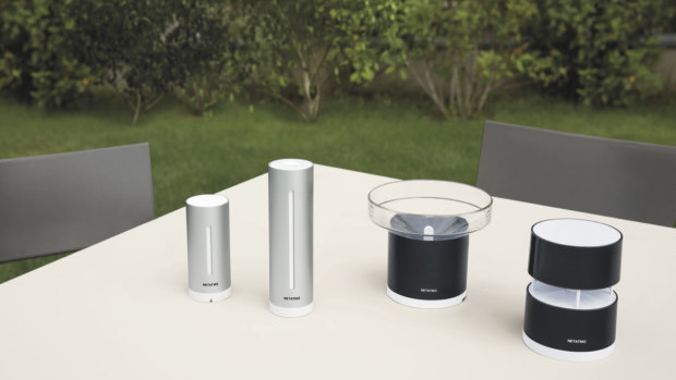 The Netatmo Weather Station, with optional extras.