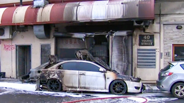 This Moonee Ponds tobacco shop is one of dozens targeted by arsonists in recent months.