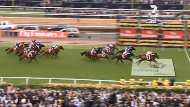 Flashback: The famous 2011 Melbourne Cup finish.
