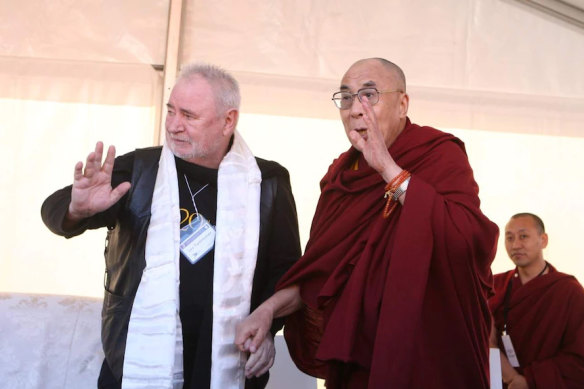 Twentyman with the Dalai Lama.