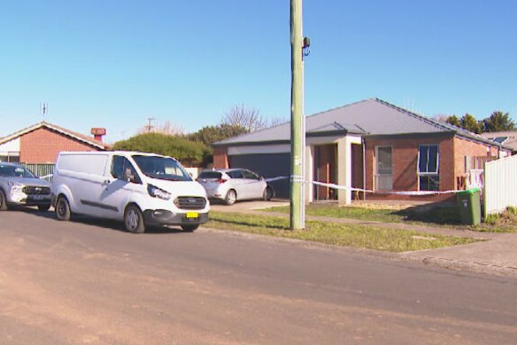 The crime scene in Kyneton last year.