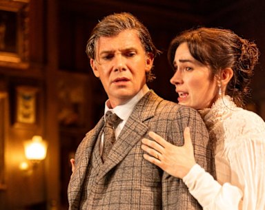 Toby Schmitz and Geraldine Hakewill as a couple grappling with apparent mental health issues.