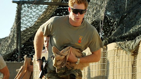 Prince Harry, or just plain Captain Wales, right, in Afghanistan in 2012.