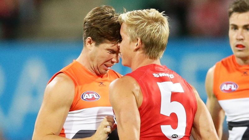 Comedians vs sticklers: Heeney-Greene feud proves Sydney’s AFL rivalry has come of age
