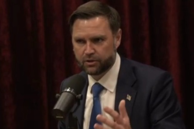 JD Vance speaking on the Joe Rogan Experience podcast.