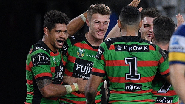 No place he'd rather be: Souths winger Campbell Graham.