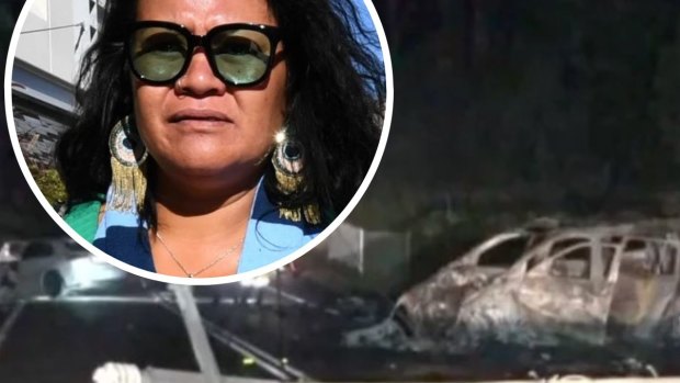 “Joan” Taufua, the sole survivor of the crash, had to be removed from her Mercedes-Benz.