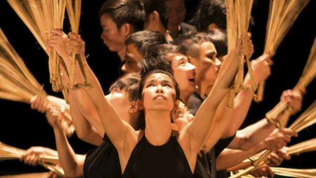 A O Lang Pho, a Vietnamese "bamboo circus" performance, is part of the Asia TOPA festival.