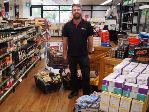 Shane Cosgrave donated half the contents of his Hampton grocery store to be handed out at St Anthony’s Glen Huntly’s Christmas Day community lunch.