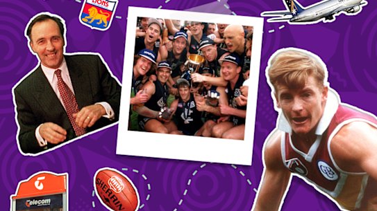 In 1995, Fitzroy were still part of the AFL, Michael Voss played for the Brisbane Bears, Paul Keating was prime minister, Ansett sponsored the pre-season cup and Carlton won the premiership.