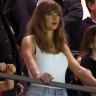Taylor Swift keeps it consistently casual at the Super Bowl.