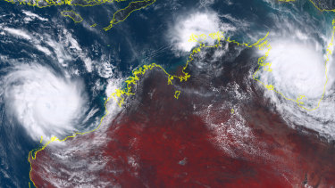 Cyclone Veronica, off the Pilbara coast, and Cyclone Trevor in the Gulf of Carpentaria are likely to batter large areas of northern Australia over the weekend.