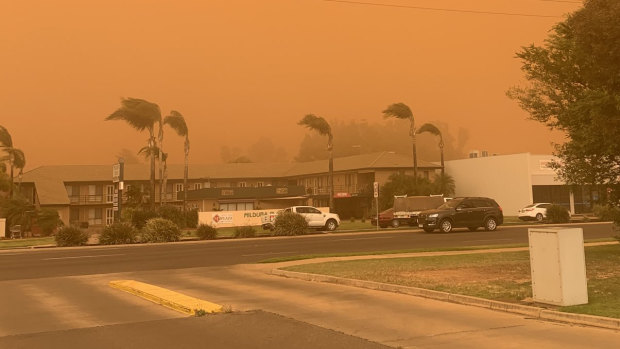 The dust storm in Mildura.