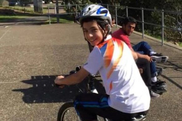 Yusuf Zahab as a Sydney schoolboy before his family took him to Syria.