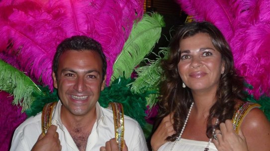 Unaoil chief executive Cyrus Ahsani and his wife Sany before his guilty plea for bribery and corruption.