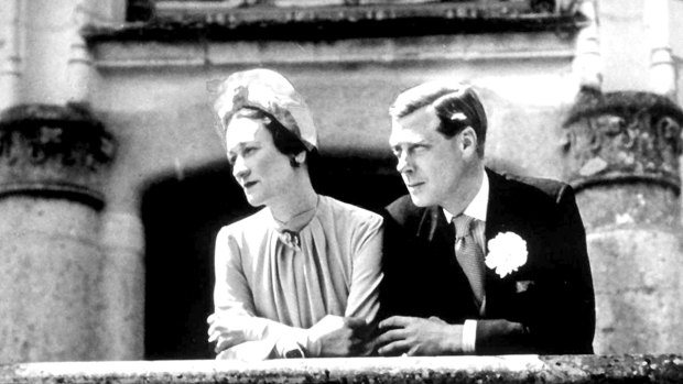 The Duchess and Duke of Windsor at their 1937 wedding, five months after Edward VIII's abdication from the British throne.