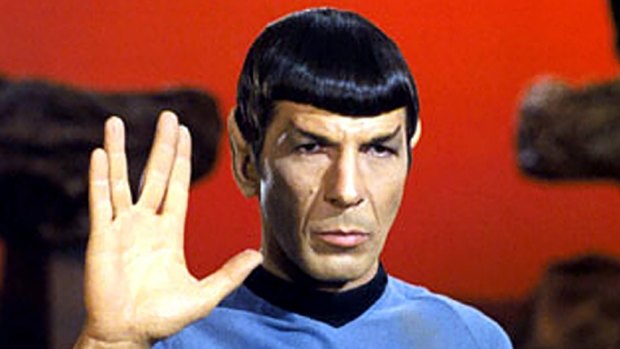 The original Mr Spock, played by actor Leonard Nimoy.