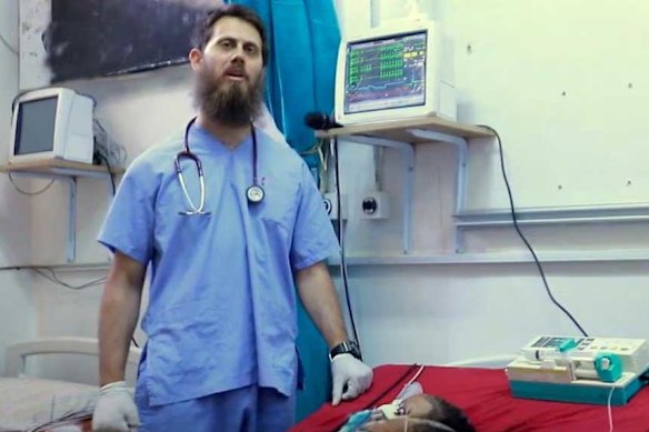 Tareq Kamleh pictured in an ISIS propaganda video.