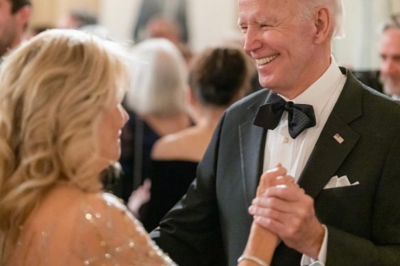 US President Joe Biden waltzes into his 80s.