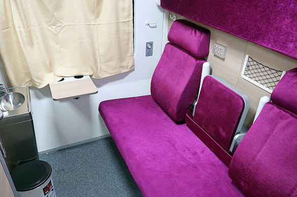 First class on board the Special Express 31.