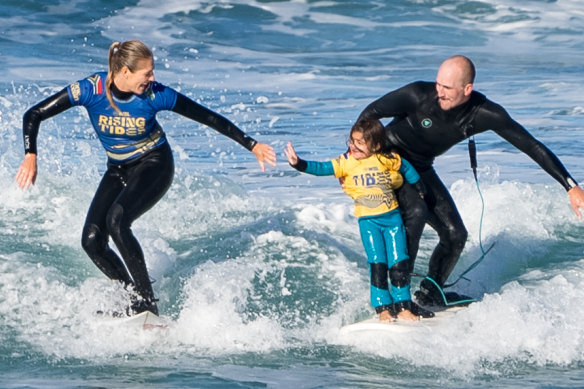 Gilmore and South Africa’s next generation at Jeffreys Bay last year.