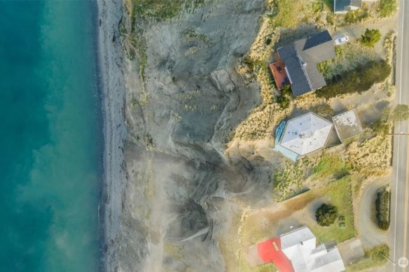 The clifftops are prone to erosion.