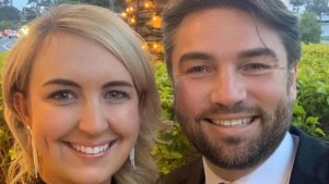 Liberal Hawkesbury mayor Sarah McMahon and her partner Matthew Bennett.