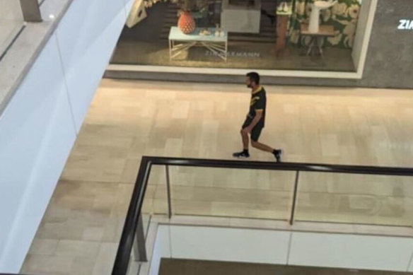 Images circulated on social media of the incident at Bondi Junction on Saturday afternoon. 