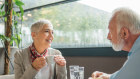 Since your wife is over 65, she can start a pension at any time but will need to withdraw 5 per cent of the balance each year. 