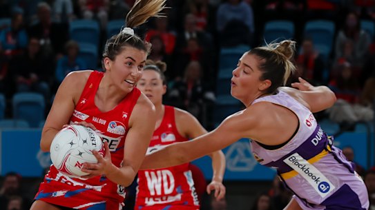 Maddy Proud was dominant for the Swifts on Saturday.