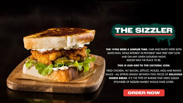 Early promotional material for Burger Urge's product.