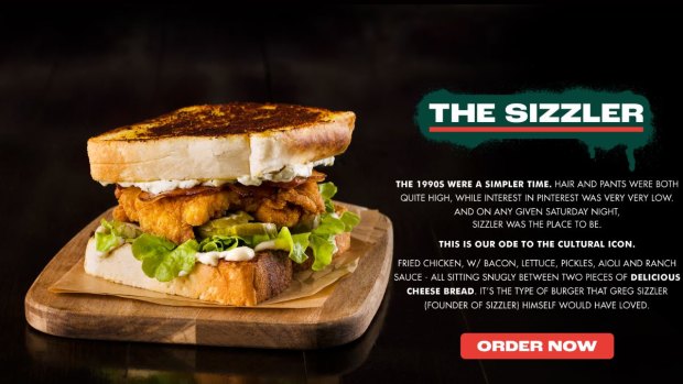 Sizzler burger shop