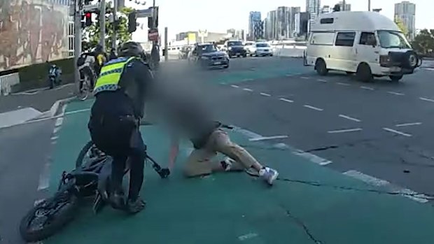 A 19-year-old was arrested in July after allegedly riding an illegal bike down Elizabeth Street in Brisbane.
