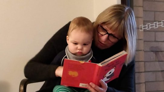 Robyn Hamblin and her 16-month-old grandson Sammy