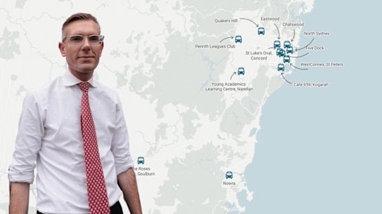 Where the campaign buses went this week.